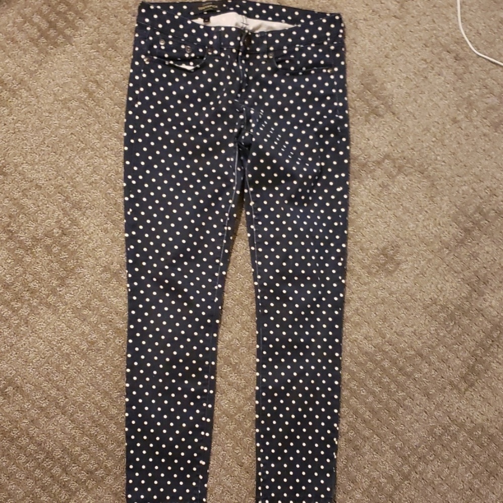 J Crew polka dot pants